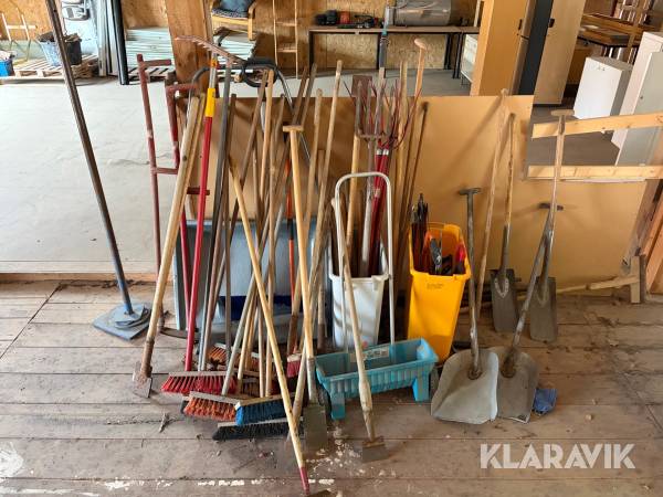 Trädgårdsredskap parti