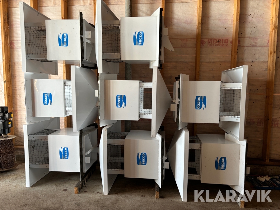 Ventilationskåpor Secco International 8st