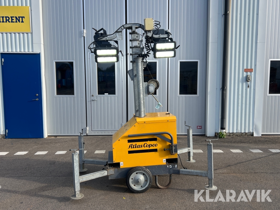 Belysningsmast 7 m Atlas Copco QLB02 Led