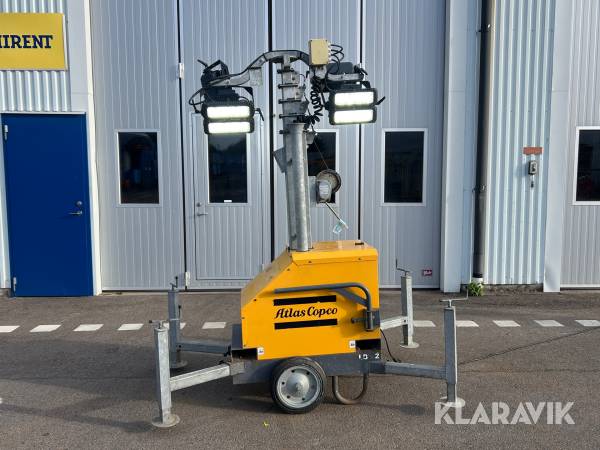 Belysningsmast 7 m Atlas Copco QLB02 Led