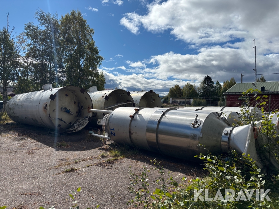 Mjölsilo 6 st med utrustning