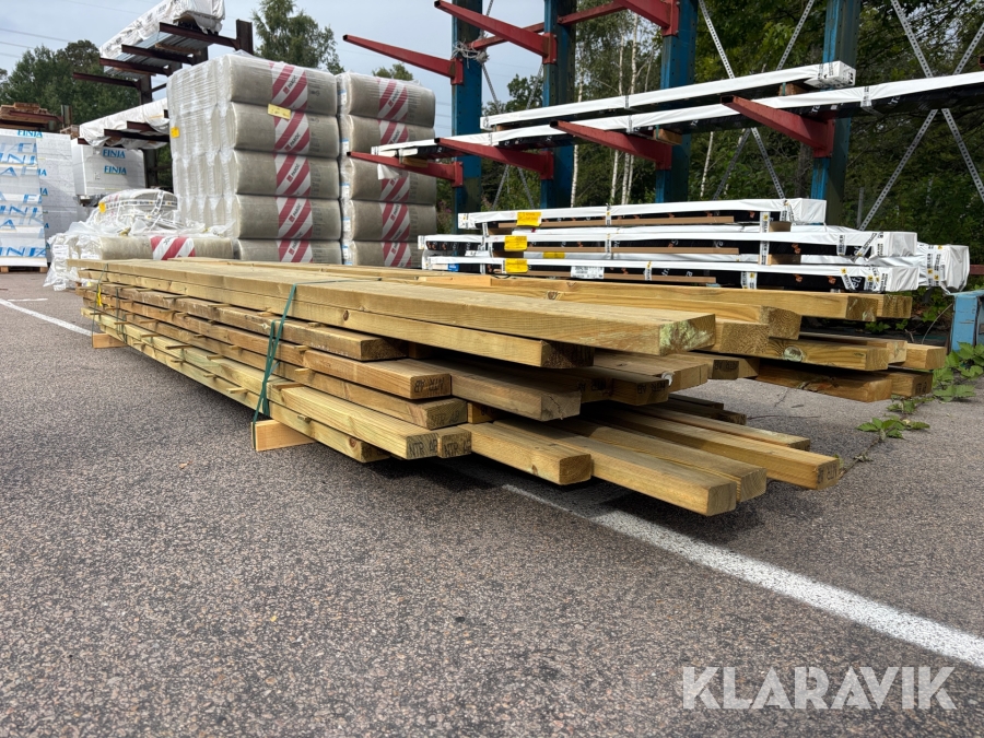 Reglar impregnerade blandade längder - 69 st
