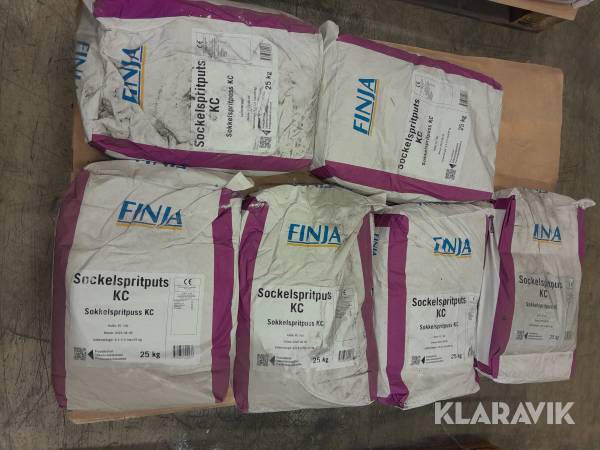 Sockelspritputs Finja KC vit 0-5mm 25kg