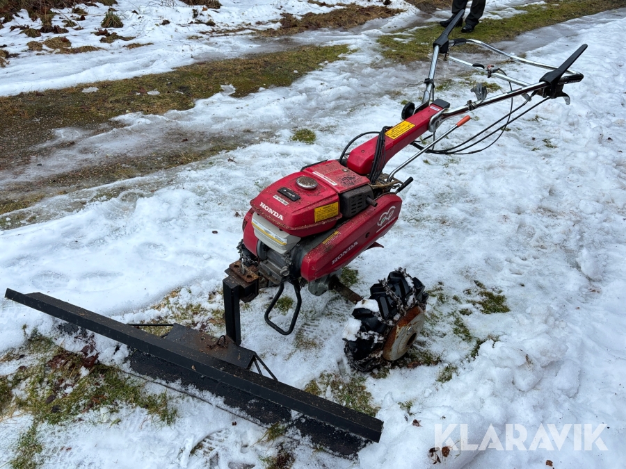 Tvåhjulstraktor Honda F560 med plog & jordfräs
