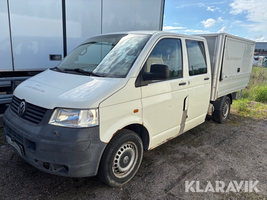 Pickup Volkswagen Transporter Dubbelhytt inkl verkstadsinredning