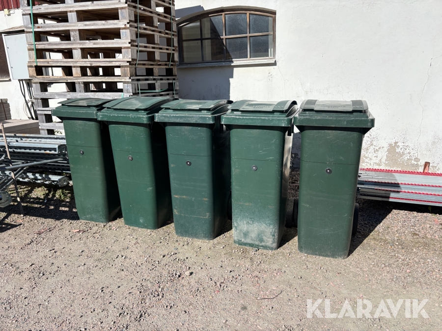 Sopkärl Plastic omnium 180/90Liter  5st