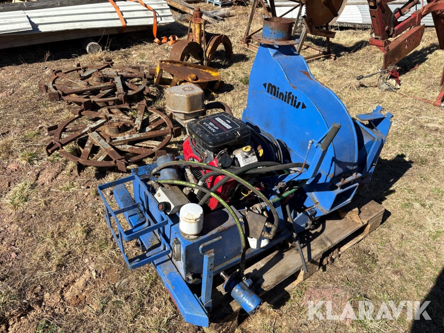 Flismaskin Vanguard 18hp motor