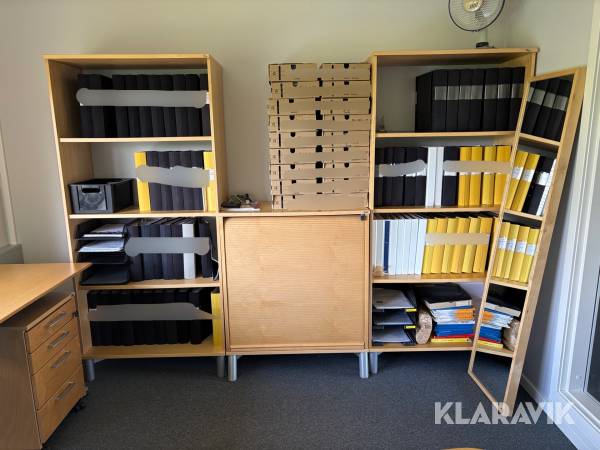 Jalusiskåp / hyllor Kinnarps 3-delar