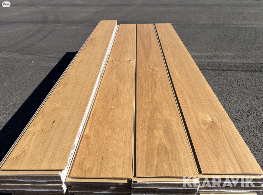 Ekgolv Woodura, Borstad mattlack, XL, Honey Oak, 87 kvm, 5-G klickgolv, 1-Stav