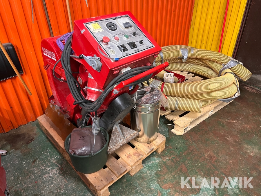 Golvbläster Scanmachine Scanoff 15E13 med kompressor och slang