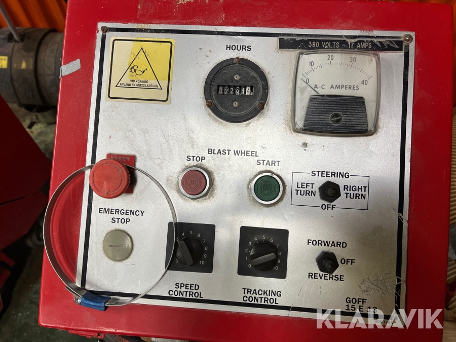 Golvbläster Scanmachine Scanoff 15E13 med kompressor och slang