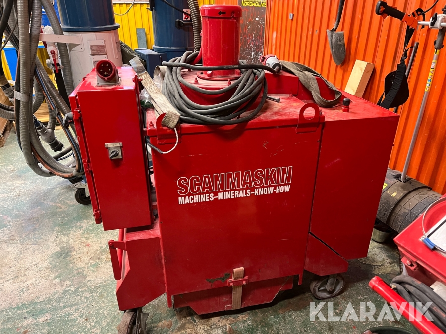 Golvbläster Scanmachine Scanoff 15E13 med kompressor och slang