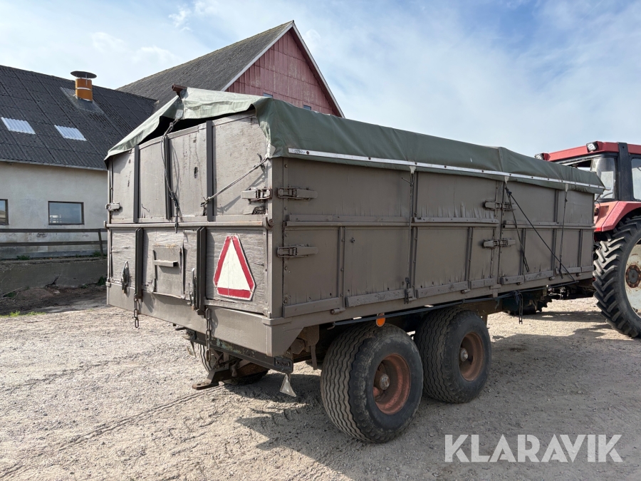 Spannmålskärra 12 m³  med trevägstipp