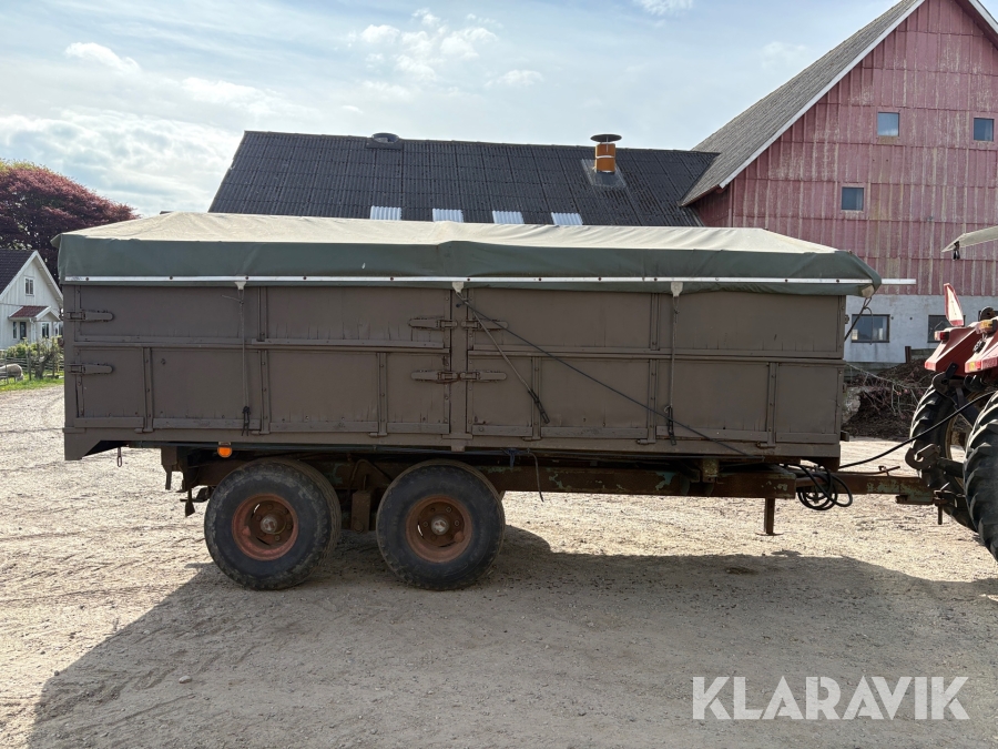 Spannmålskärra 12 m³  med trevägstipp