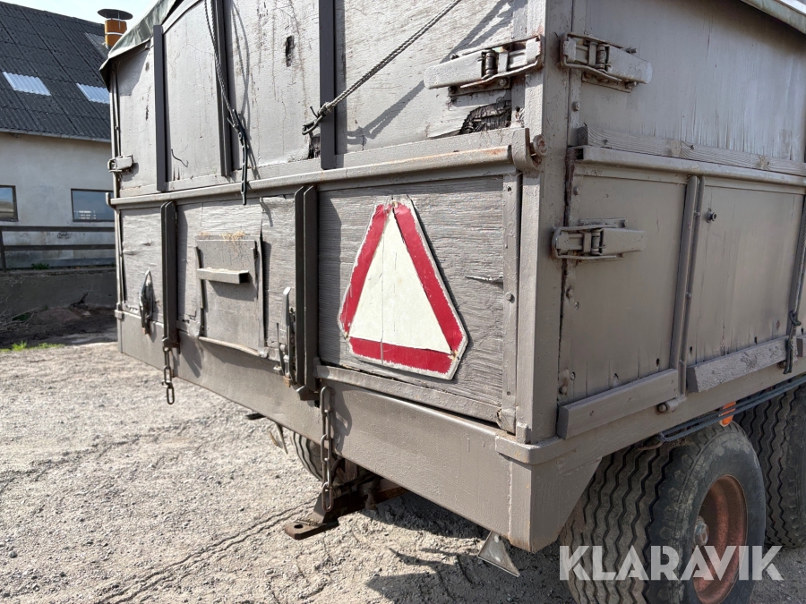 Spannmålskärra 12 m³  med trevägstipp