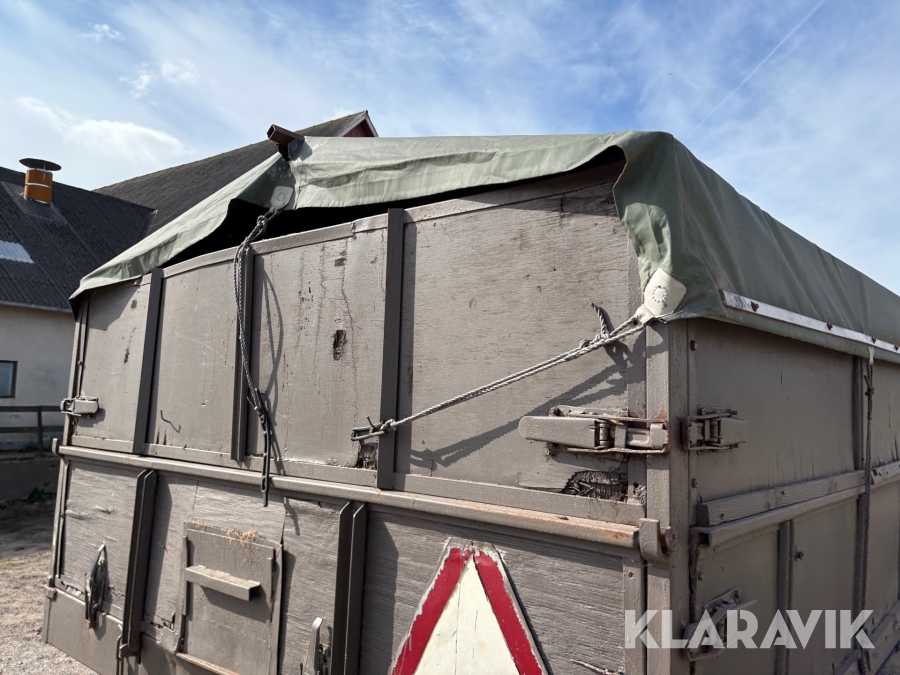 Spannmålskärra 12 m³  med trevägstipp