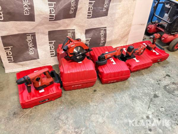 Paket med olika handverktyg Hilti 5 st