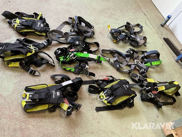 Fallskyddsutrustning 9st sele