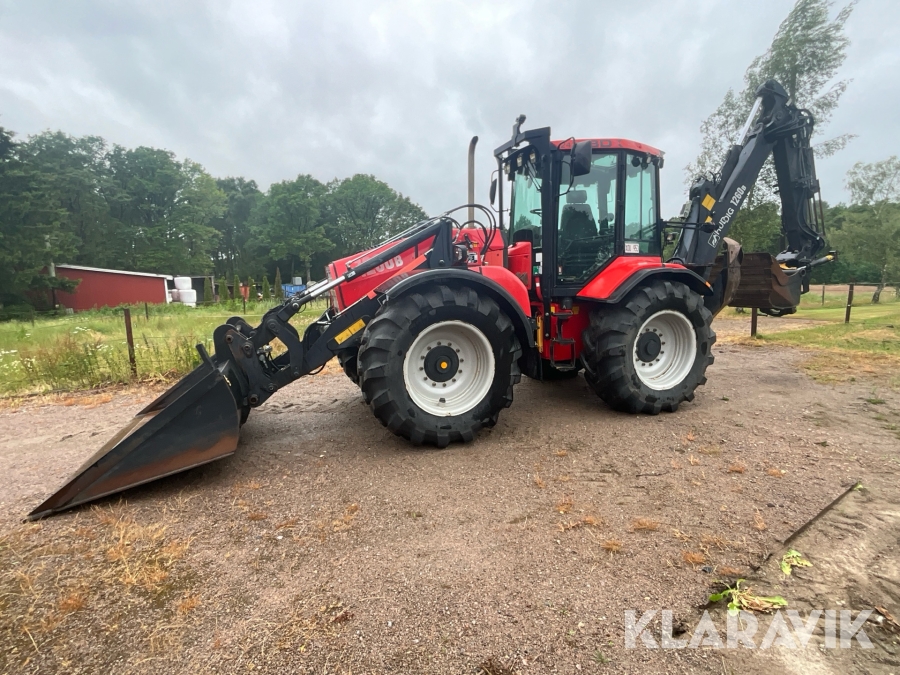 Grävlastare Huddig 1260 B med lift,tiltrotator och många redskap
