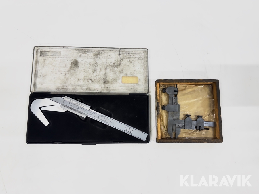 Trepunkts-/prismatiskt skjutmått och kugghjuls-/modulskjutmått L.S. Starrett Company, EVAB