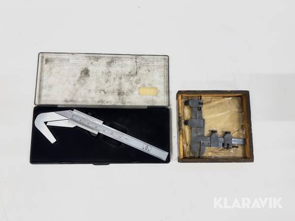 Trepunkts-/prismatiskt skjutmått och kugghjuls-/modulskjutmått L.S. Starrett Company, EVAB