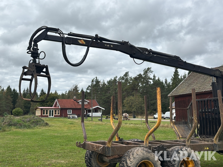 Skogskran med grip och rotator