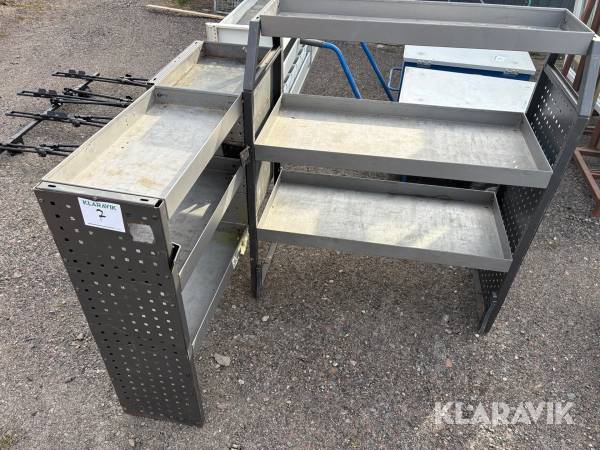 Verktygsinredning skåpbil 2st delar