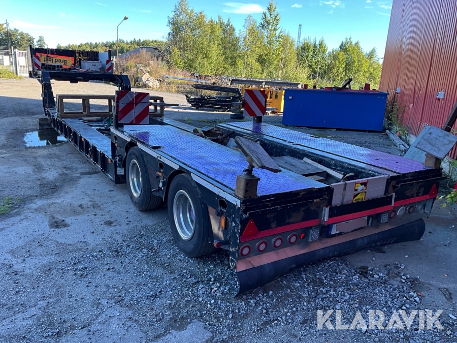 Låglastare / Båttrailer Faymonville Megamax 2000 med dubbla tromboner