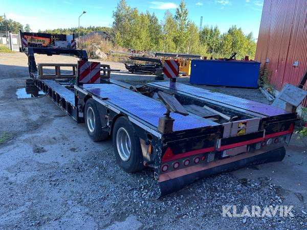 Låglastare / Båttrailer Faymonville Megamax 2000 med dubbla tromboner
