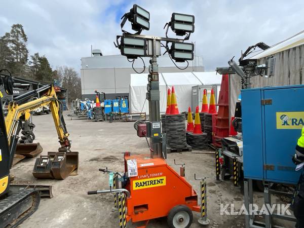 Belysningsmast 7m Satema 7M ROT-LEDPLEJD