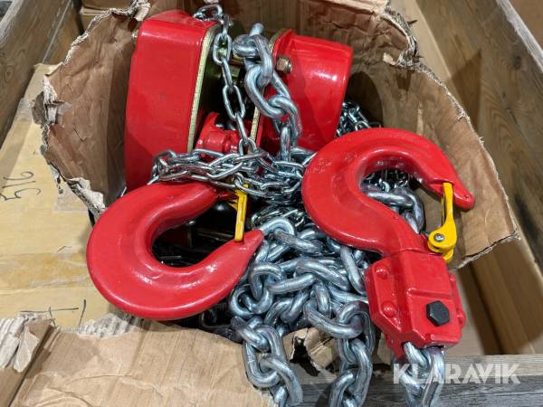 Kedjeblock Delta Red 3-ton