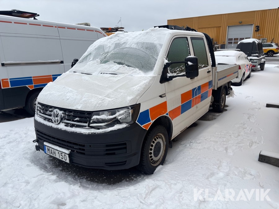 Pickup Volkswagen Transporter 2,0 TDI med kran