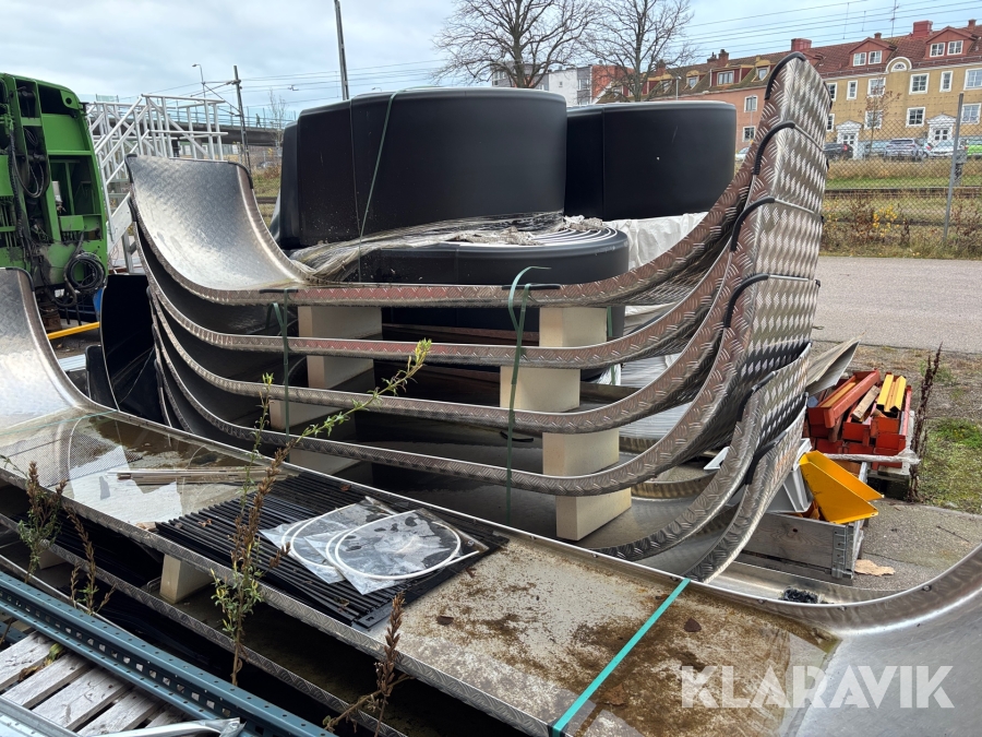 Tandemskärmar aluminium 2st