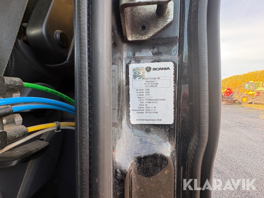 Kranväxlare Scania R 520LB8X4*4