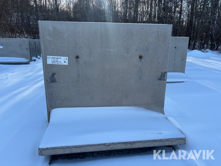 L-stöd fabriksnya Benders 1600x2000mm 4kN 10st