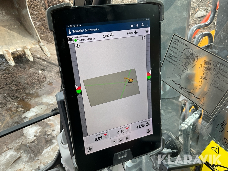 Grävsystem Trimble Earthworks 3D