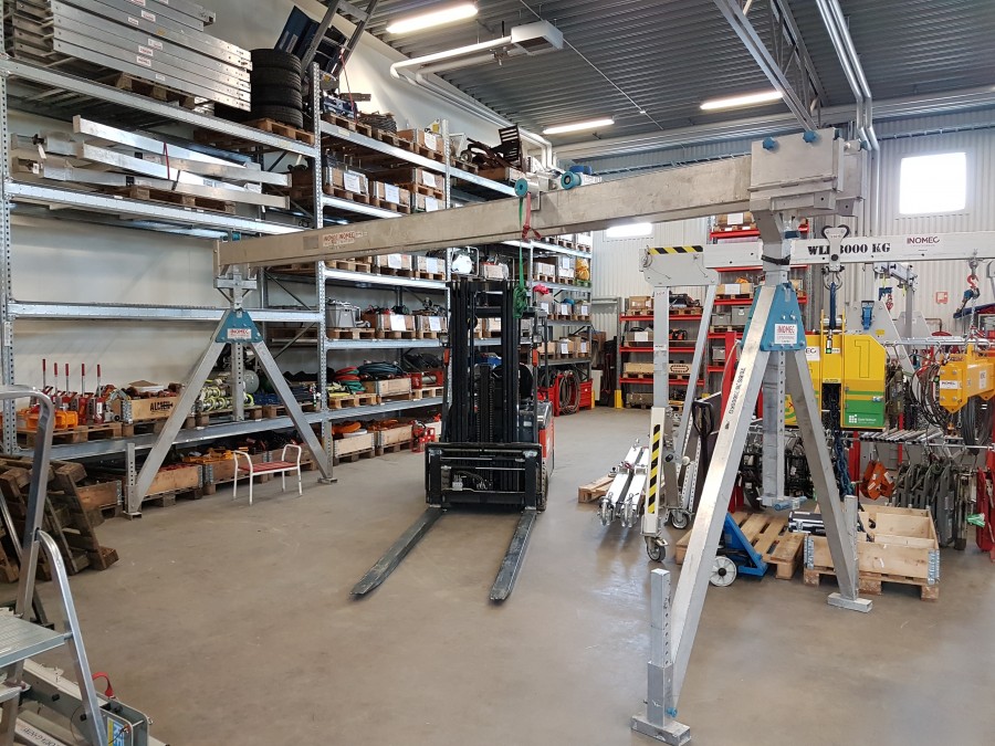 Aluminiumbockställning / travers