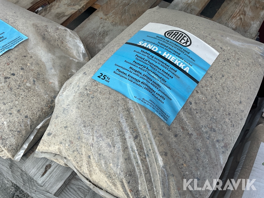 Byggsand 43st säckar Ardex 0-5mm