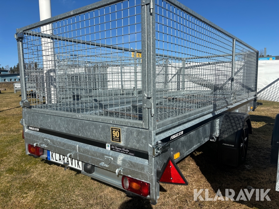 Personbilssläp Fogelsta S1534UB inkl nätgrindtillsats