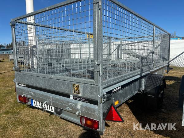 Personbilssläp Fogelsta S1534UB inkl nätgrindtillsats