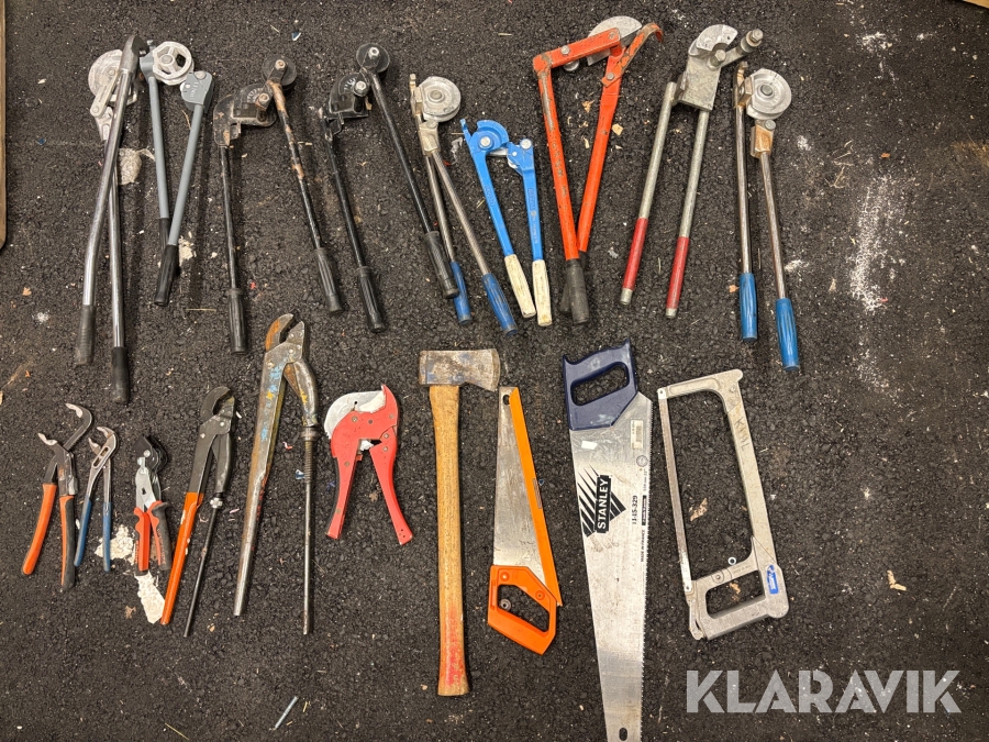 Rörbockar och diverse verktyg