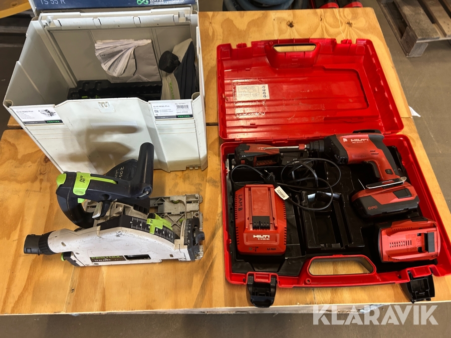 Skruvdragare 1st, Skruvautomat 1st och Sänksåg 1st Hilti / Festool 