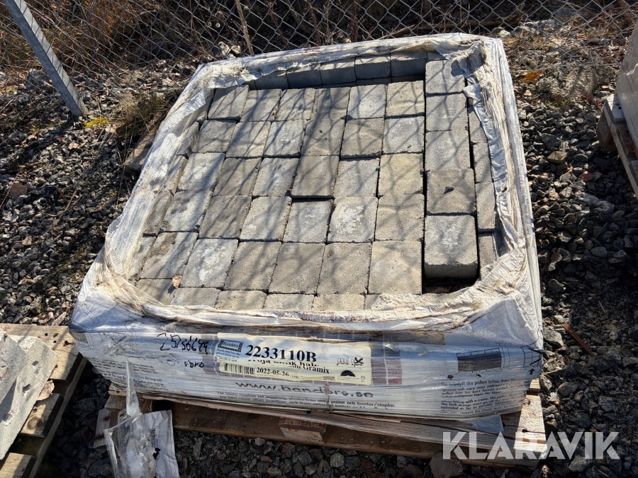 Marksten Benders Troja antik halv gråmix 105 x 140 x 50 mm ca 5 m2 1 pall