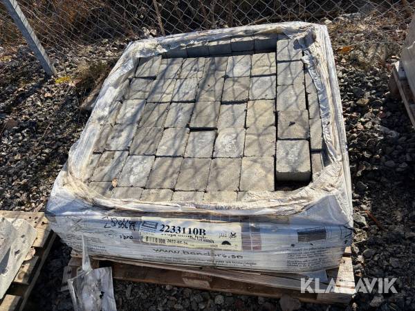 Marksten Benders Troja antik halv gråmix 105 x 140 x 50 mm ca 5 m2 1 pall