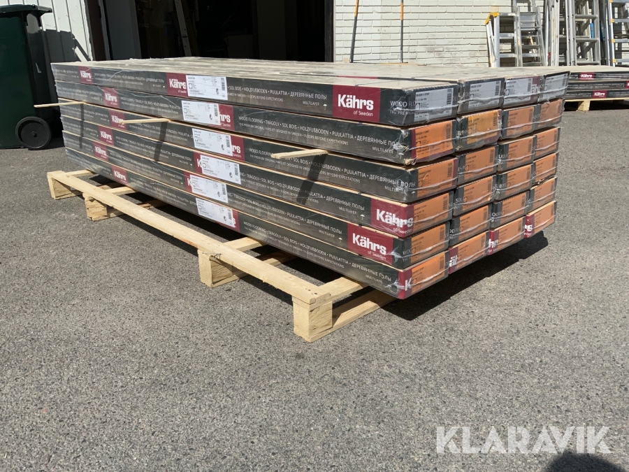 Ask parkett Kährs Skagen 3 stav matt lack vit.69,84 m2