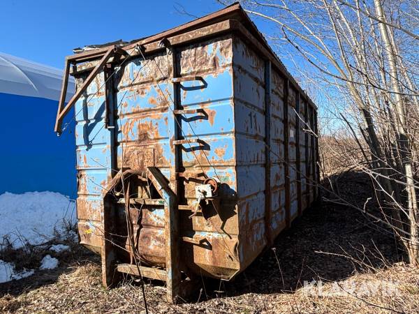 Lastväxlarcontainer med tak