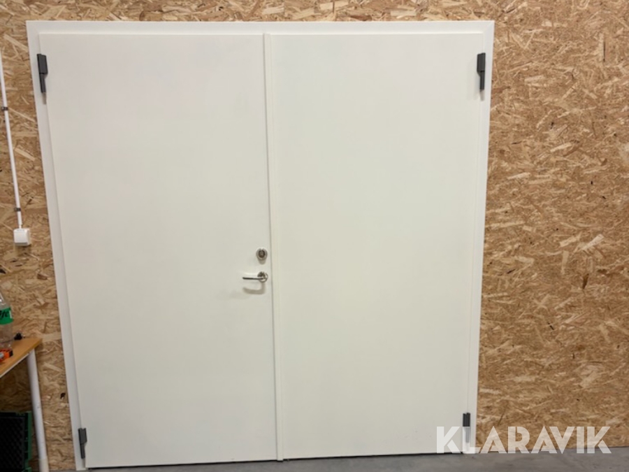 Dubbeldörr Daloc S10 brand / säkerhetsdörr med karm