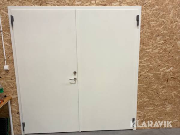 Dubbeldörr Daloc S10 brand / säkerhetsdörr med karm