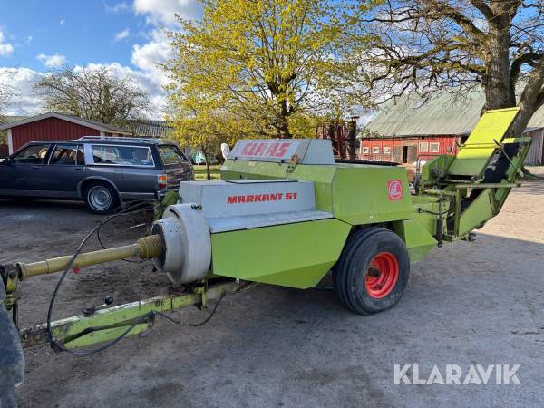 Hårdpress Claas Markant 51 med balkastare