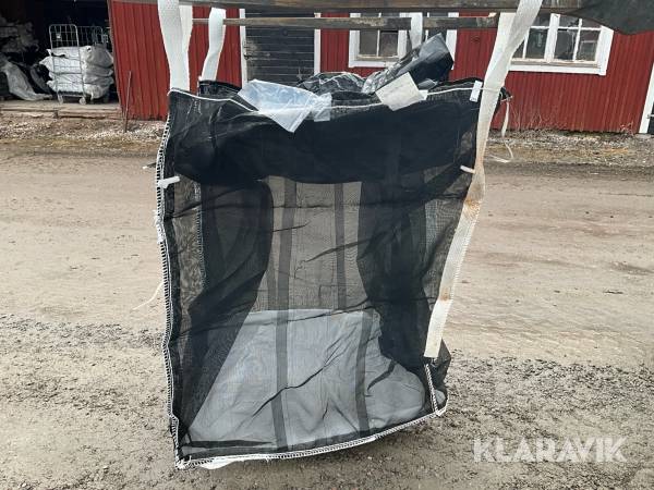 Vedsäckar 40st oanvända 1,5kubik bottentömning med lock